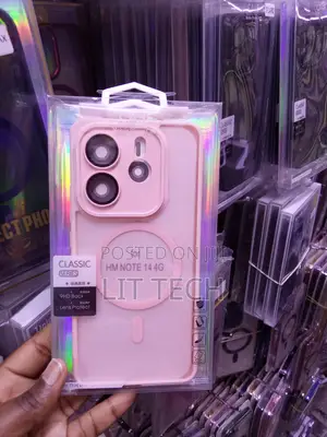 Pink Classic MagSafe Translucent Case kwa Xiaomi Redmi Note 14 4G