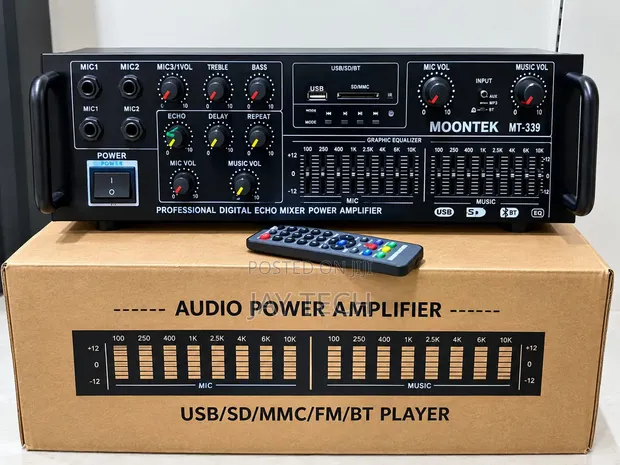 Moontek MT 339 Professional Digital Mixer Amplifier - 1