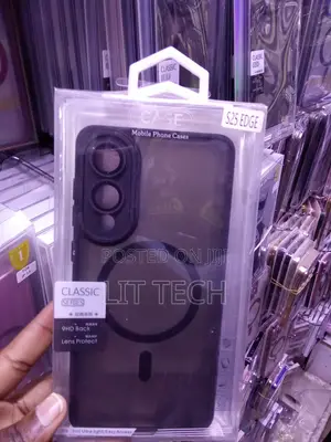 Kava Nyeusi ya MagSafe Matte kwa Samsung Galaxy S25 EDGE