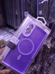 Purple MagSafe Matte Case for Samsung Galaxy S25 Edge - 2