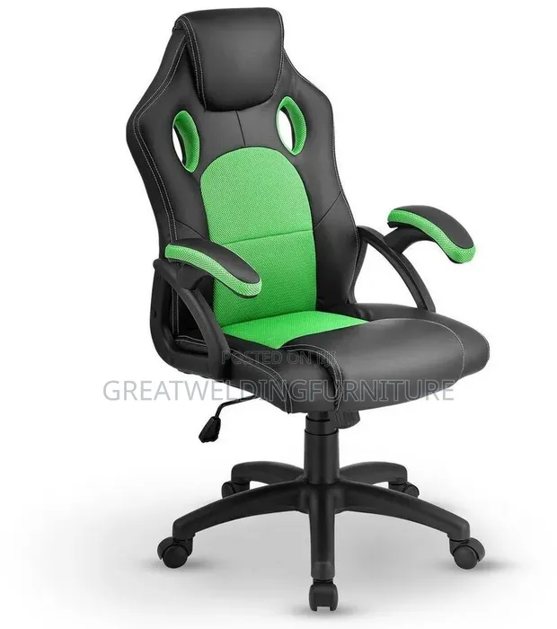 Kiti cha Michezo/Ofisi cha Zamani cha Ergonomic chenye Mkeka Mrefu - 1