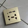 Compact Socket Hidden CCTV kwa Ufuatiliaji wa Mlango wa Nyumbani - 1