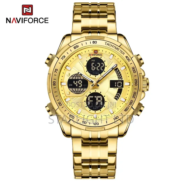 Naviforce NF9197S Dual Time Military Men's Watch - 1