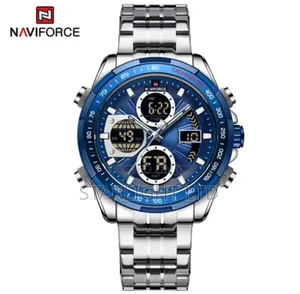 Naviforce 9197S Black and Rose Gold Chronograph Watch