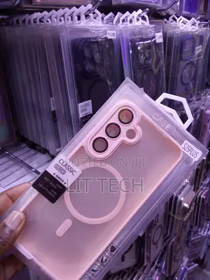 Pink Classic MagSafe Translucent Case for Samsung Galaxy S25 Plus