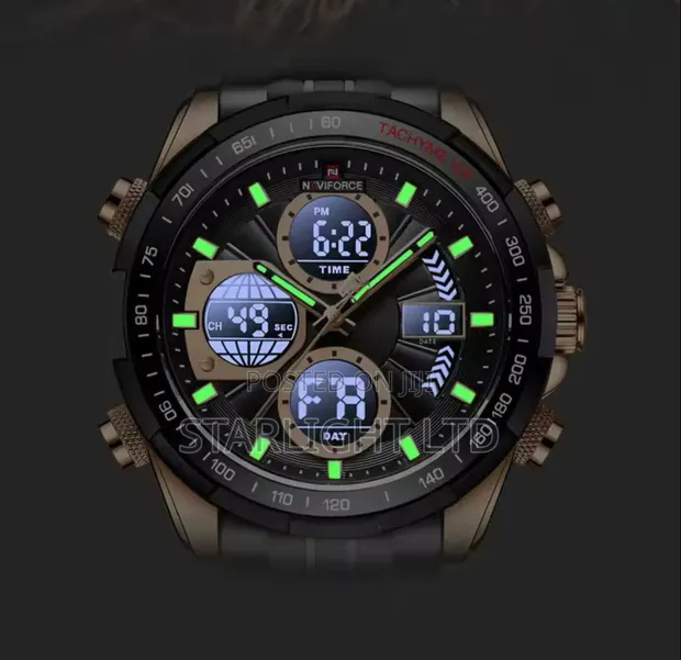 NAVIFORCE 9197S Rose Gold Stealth Black Edition Watch - 1