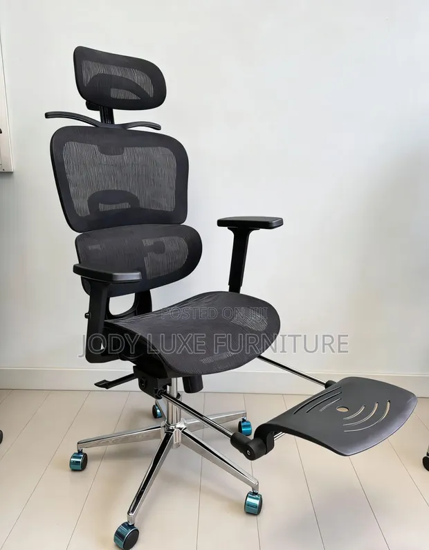 Kiti cha Ofisi Nyeusi cha Ergonomic - 1