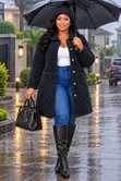 Velvet and Puffy Trench Coat - 2