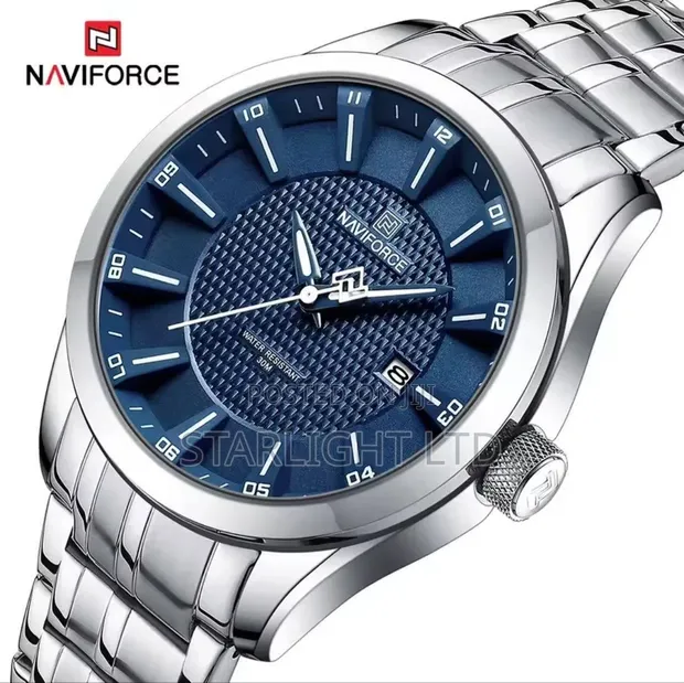 Naviforce NF8032 All-Black Stainless Steel Men's Watch - 1