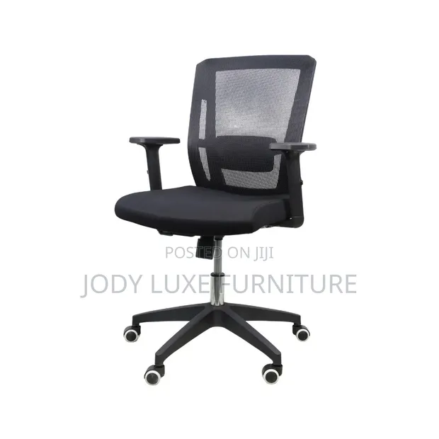 Kiti cha Ofisi Nyeusi cha Ergonomic - 1