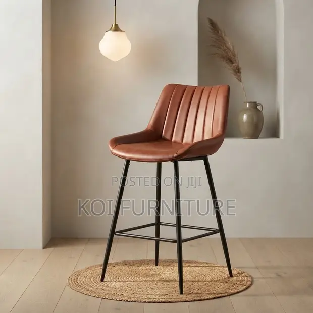 Brand New Leather Home Counter Barstools - 1