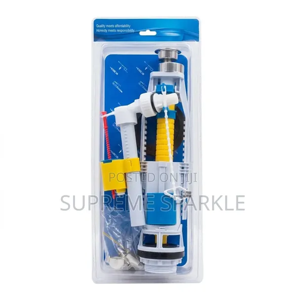 Set Kamili ya Valve ya Cistern ya Toilet, Ingizo la Kando 1/2" - 1