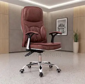 Modern Brown Leather Recliner Office Chairs