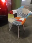 Kiti cha Kisasa cha Patchwork cha Kitambaa - 2