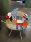 Kiti cha Kisasa cha Patchwork cha Kitambaa - 5