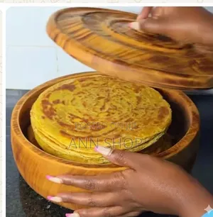Sahani ya Chapati ya Mianzi 12"x8"