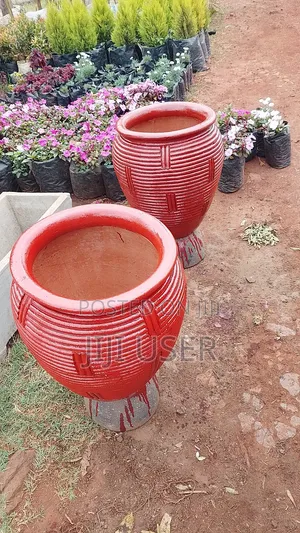 Clay Flower Pots - Painted