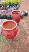 Clay Flower Pots - Painted - 1