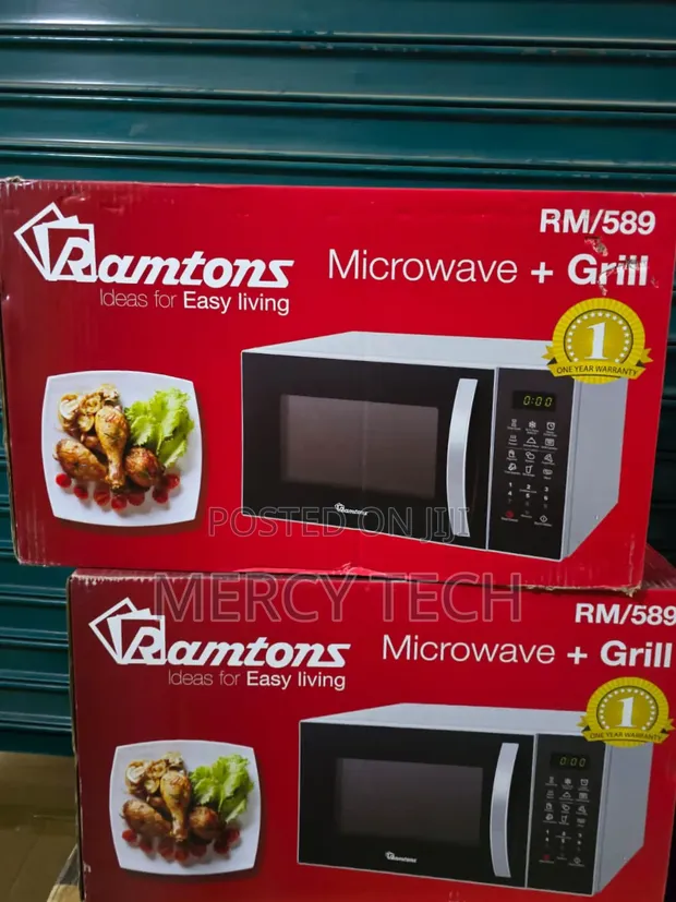 Ramtons 23L Microwave with Grill (RM589, Silver) - 1