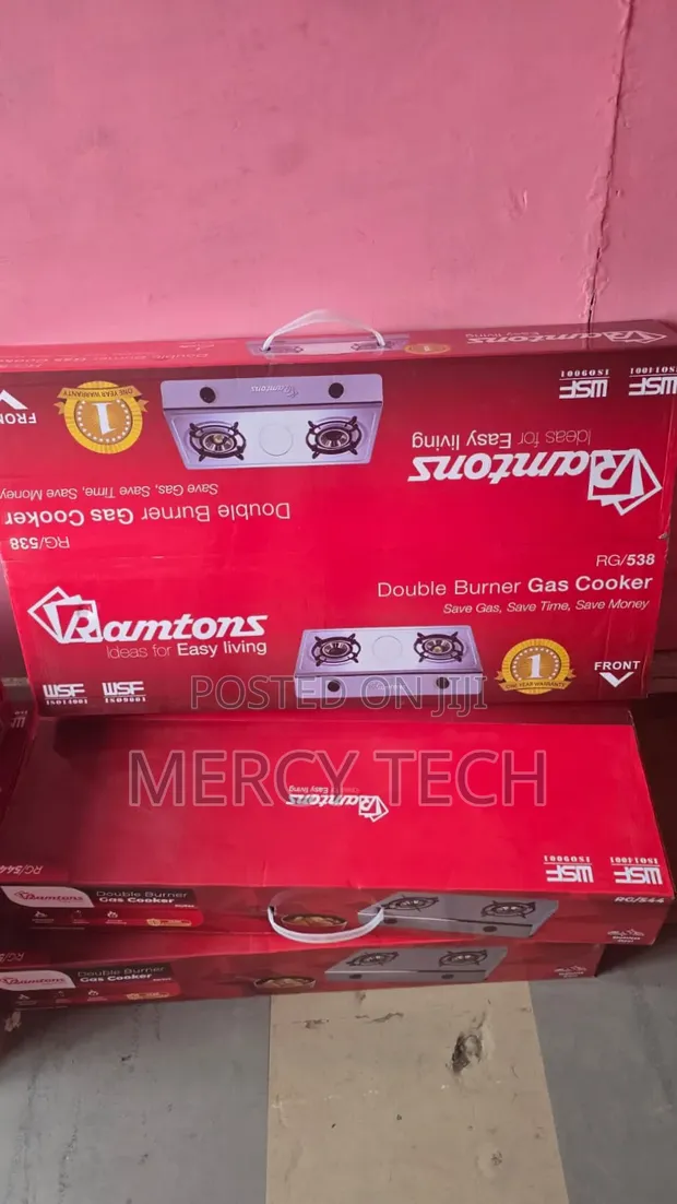 Ramtons RG/538 Cooker ya Gesi ya Vichemsho Viwili - 1