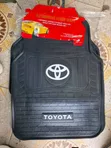Black Toyota Floor Mats with White Lettering and TRD Accent - 2