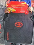 Black Toyota Floor Mats with White Lettering and TRD Accent - 3