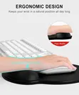 Silicone Mouse Pad with Wrist Rest Support - 3
