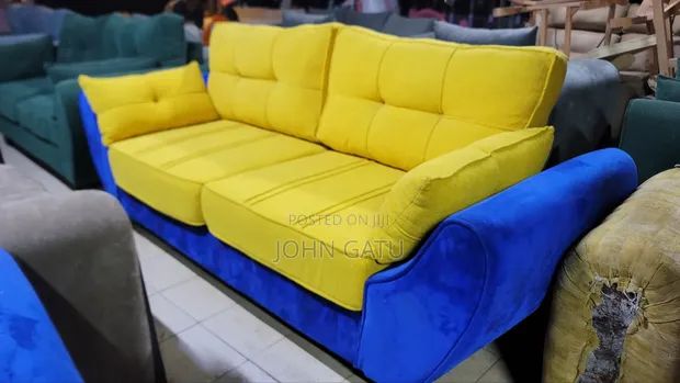 Mastered Yellow Butterfly Sofa - 1