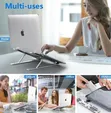 Portable Adjustable Metallic Laptop Stand - 4