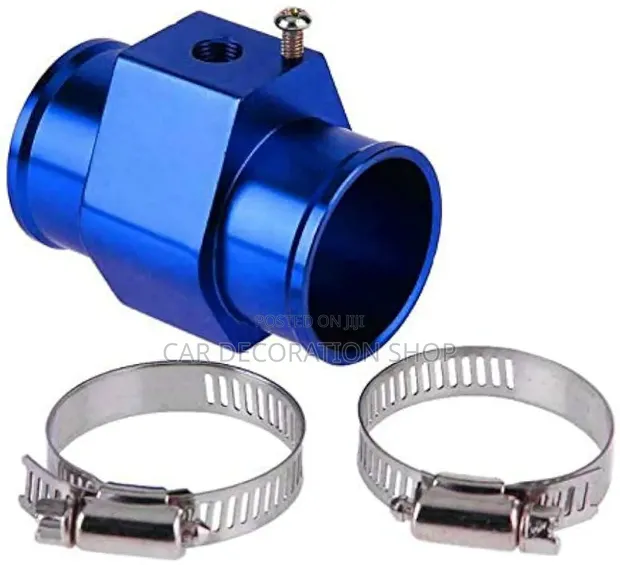 34mm Water Temperature Sensor Gauge Radiator Hose Adapter - 1