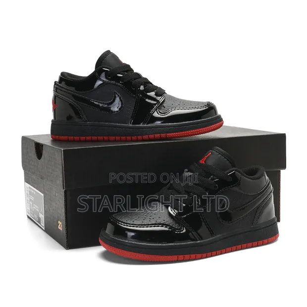 Kids Nike SB Black Red Shoes - 1
