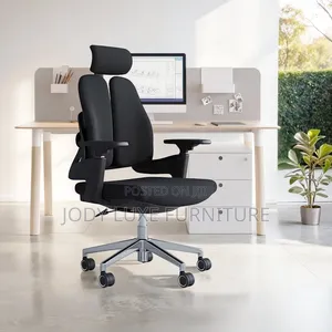 Kiti cha Ofisi Nyeusi cha Ergonomic