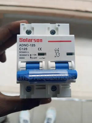 Solarson 125A DC Circuit Breaker 500V 2 Pole