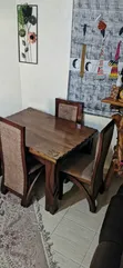 4 Seater Mahogany Dining Table - 2