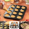 Tini ya Kuokea Cupcake ya Mashimo 12 - 1