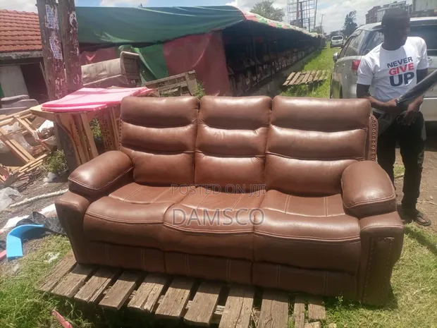 Brand New Semi-Recliner Sofa Set - 1