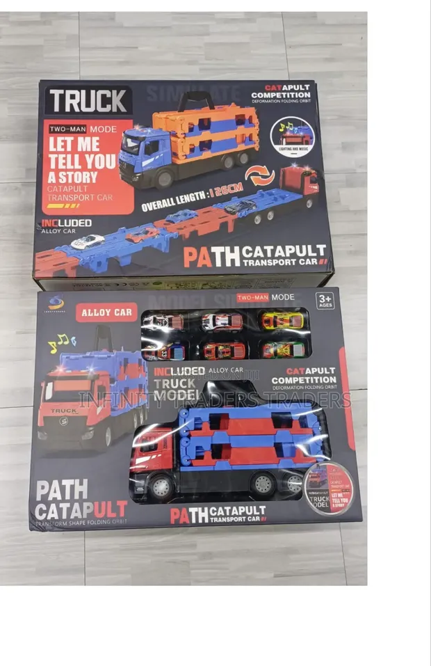 Kids Battery Operated Rail Truck with Lights - 1
