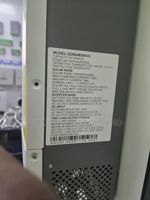 Solar Nyumbani GD5048SMHG 5KVA 48V Hybrid Inverter - 1