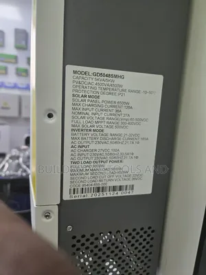 Solar Nyumbani GD5048SMHG 5KVA 48V Hybrid Inverter