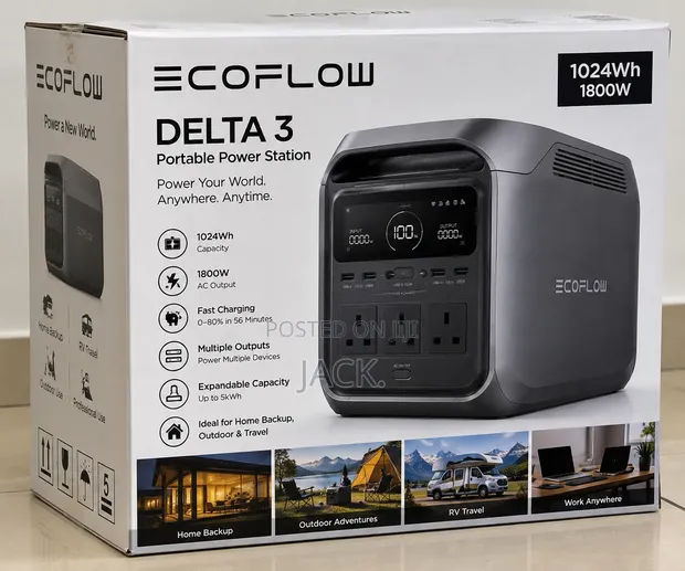 EcoFlow DELTA 3 Portable Power Station - 1