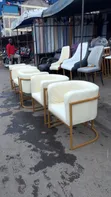 Executive Salon/Manicure Seats (Cream/Off-White) - 2