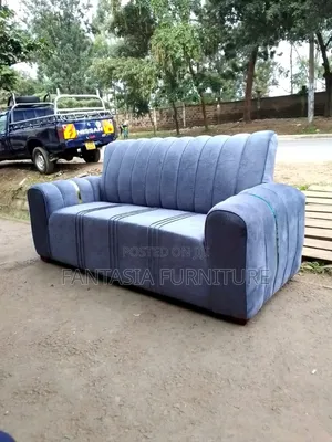 3-Seater Grey Living Room Sofa