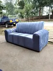 3-Seater Grey Living Room Sofa - 2