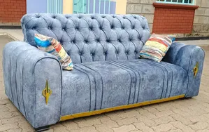 3 Seater Blue Chester Sofa