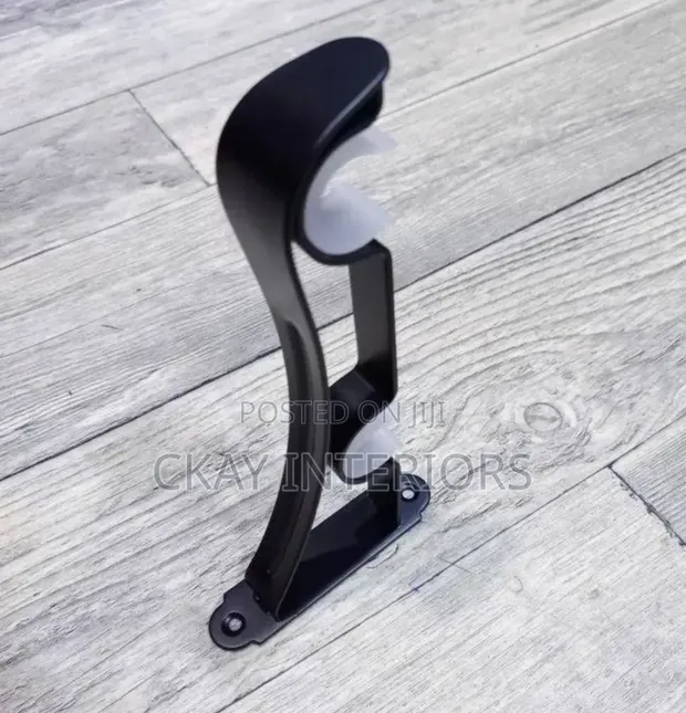 Powder-Coated Curtain Rods - Black & Silver - 1