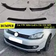 Volkswagen Golf Mk6 Maxton Style Bumper Mbele Lip - 1