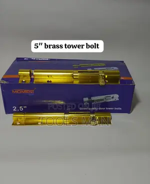 Momeni 5" Heavy Duty Brass Tower Bolt