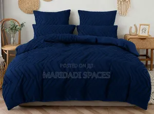 Set ya Duvet Cover ya Luxury Tufted Wave na Mashuka