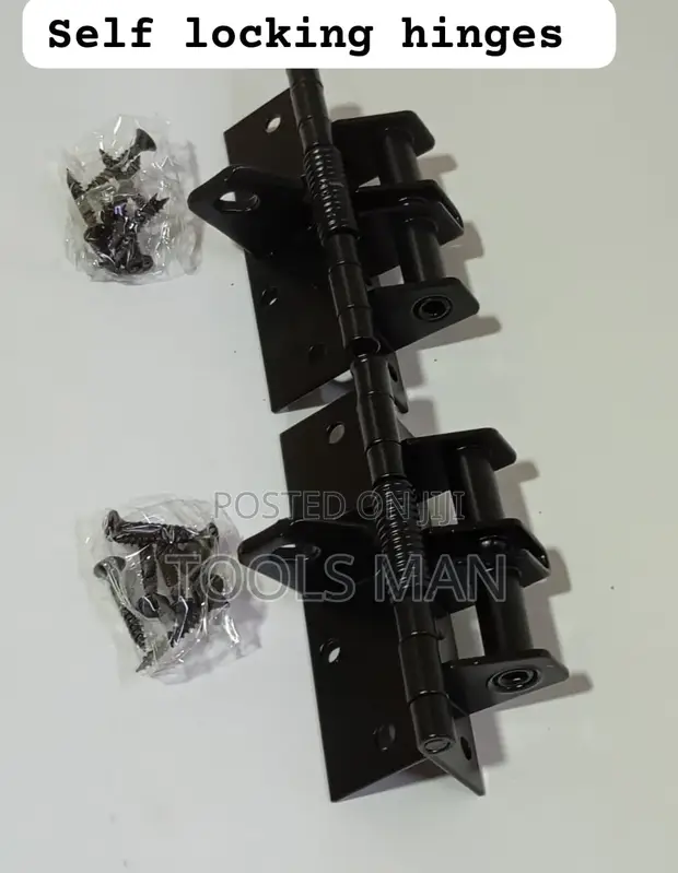 Heavy Duty 2Pcs Spring Loaded Hinges za Kujifungia Mlango - 1