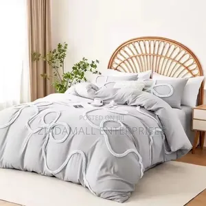 Bowknot Tufted Duvet Cover Set